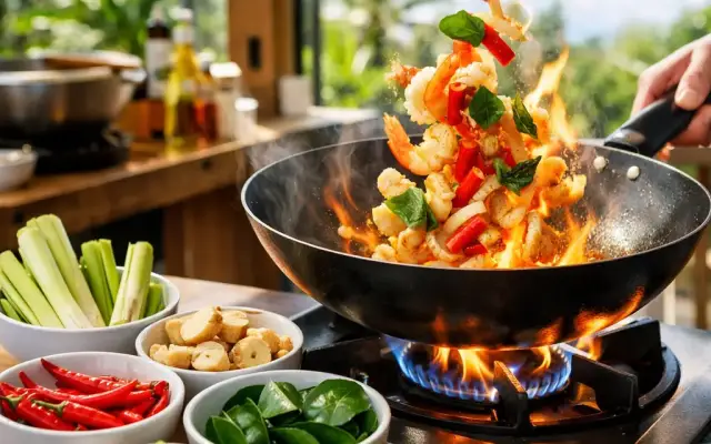 バンコク市内で学ぶタイ料理教室体験